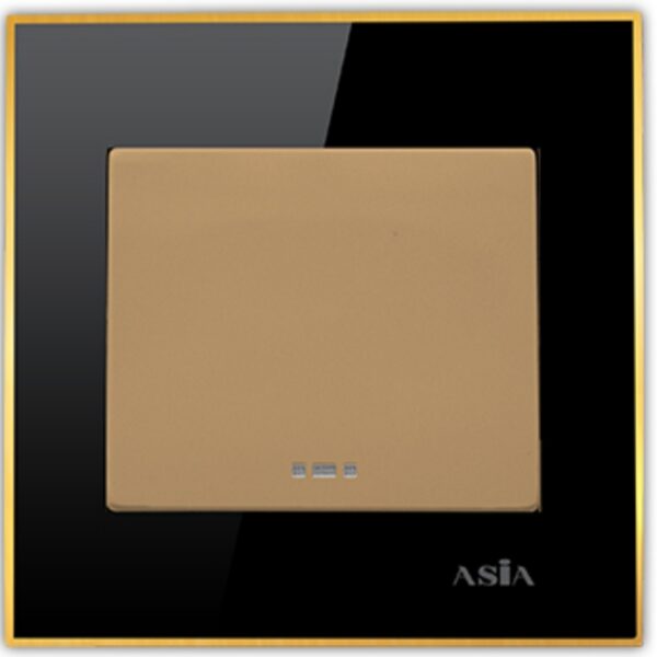 کلید تبدیل آسیا الکتریک مدل نگین مشکی